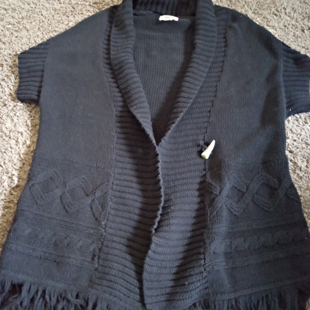 Boho style knit sweater